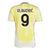 Men's VLAHOVIĆ #9 Juventus Save The Children Sponsor Away Soccer Jersey Shirt 2024/25 - Fan Version - Pro Jersey Shop