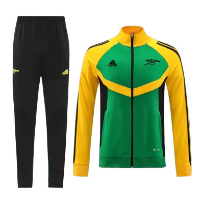 Men's Arsenal Training Jacket Kit (Jacket+Pants) 2024/25 -Green&Yellow - Pro Jersey Shop