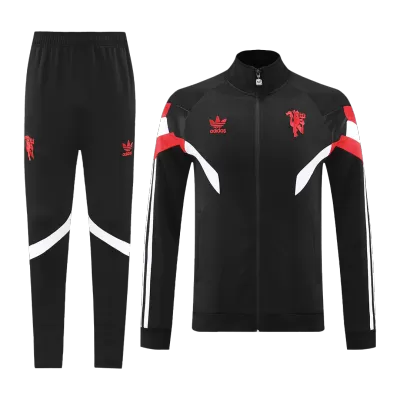 Men's Manchester United Training Jacket Kit (Jacket+Pants) 2024/25 -Black - Pro Jersey Shop