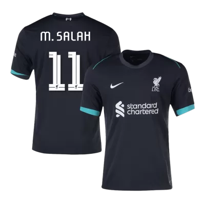 Premium Quality UCL Men's M.SALAH #11 Liverpool Away Soccer Jersey Shirt 2024/25 - Fan Version - Pro Jersey Shop