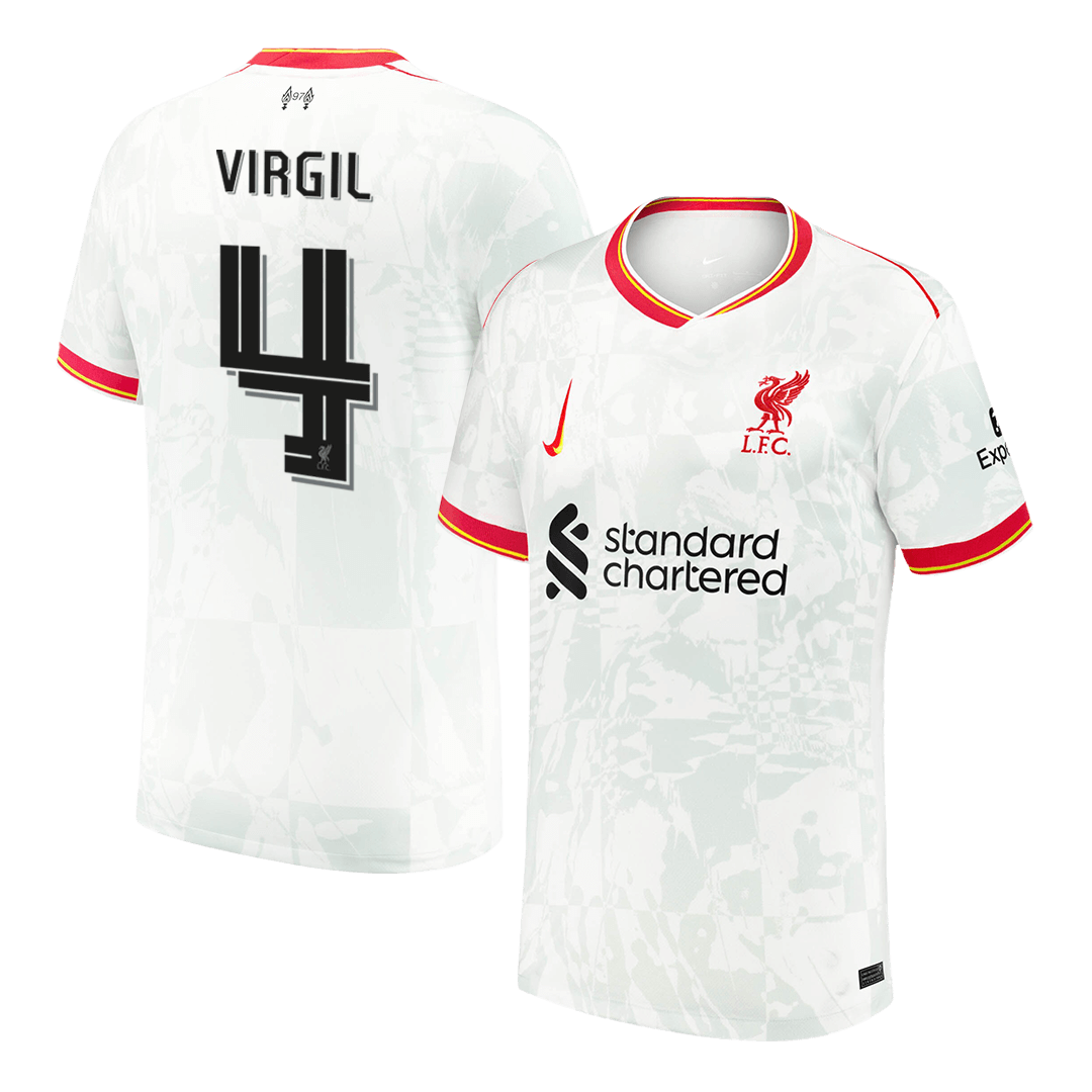 UCL Men's VIRGIL #4 Liverpool Third Away Soccer Jersey Shirt - Fan Version - Pro Jersey Shop