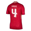 UCL Men's VIRGIL #4 Liverpool Home Soccer Jersey Shirt 2024/25 - Fan Version - Pro Jersey Shop