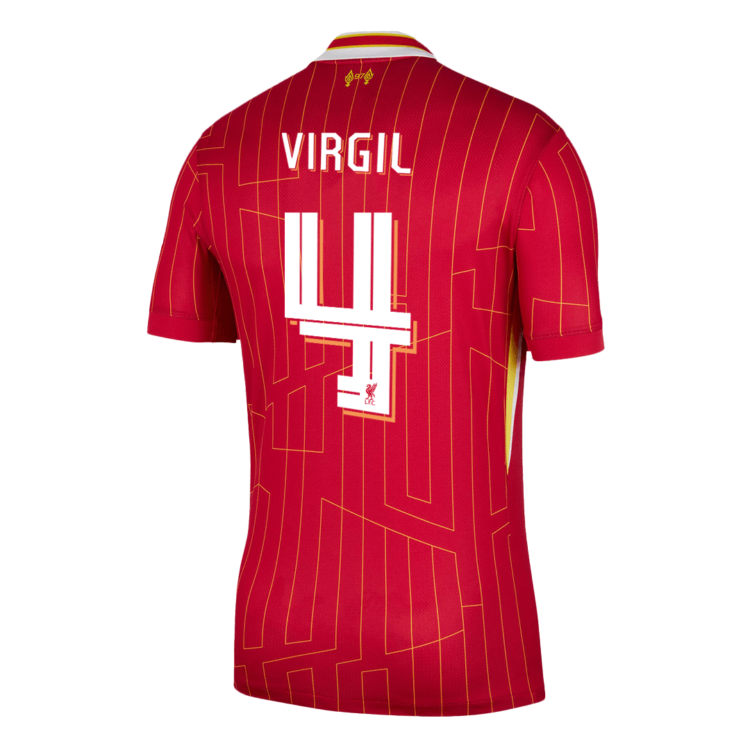 UCL Men's VIRGIL #4 Liverpool Home Soccer Jersey Shirt - Fan Version - Pro Jersey Shop