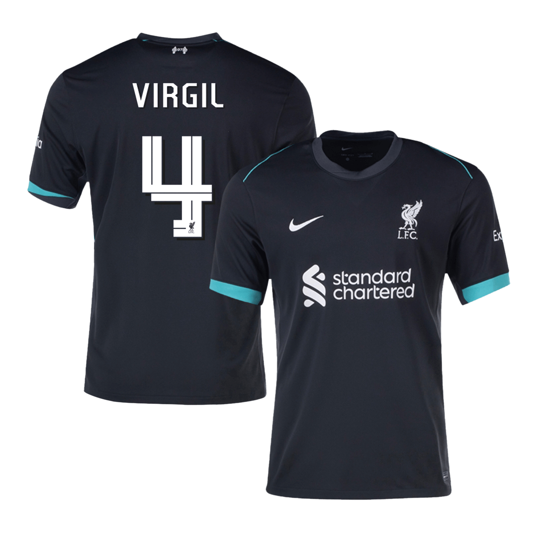Liverpool VIRGIL #4 Away Soccer Fan Jersey UCL - Pro Jersey Shop