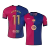 Men's Authentic RAPHINHA #11 Barcelona Home Soccer Jersey Shirt 2024/25 Spotify Logo Without Text- Player Version - Pro Jersey Shop