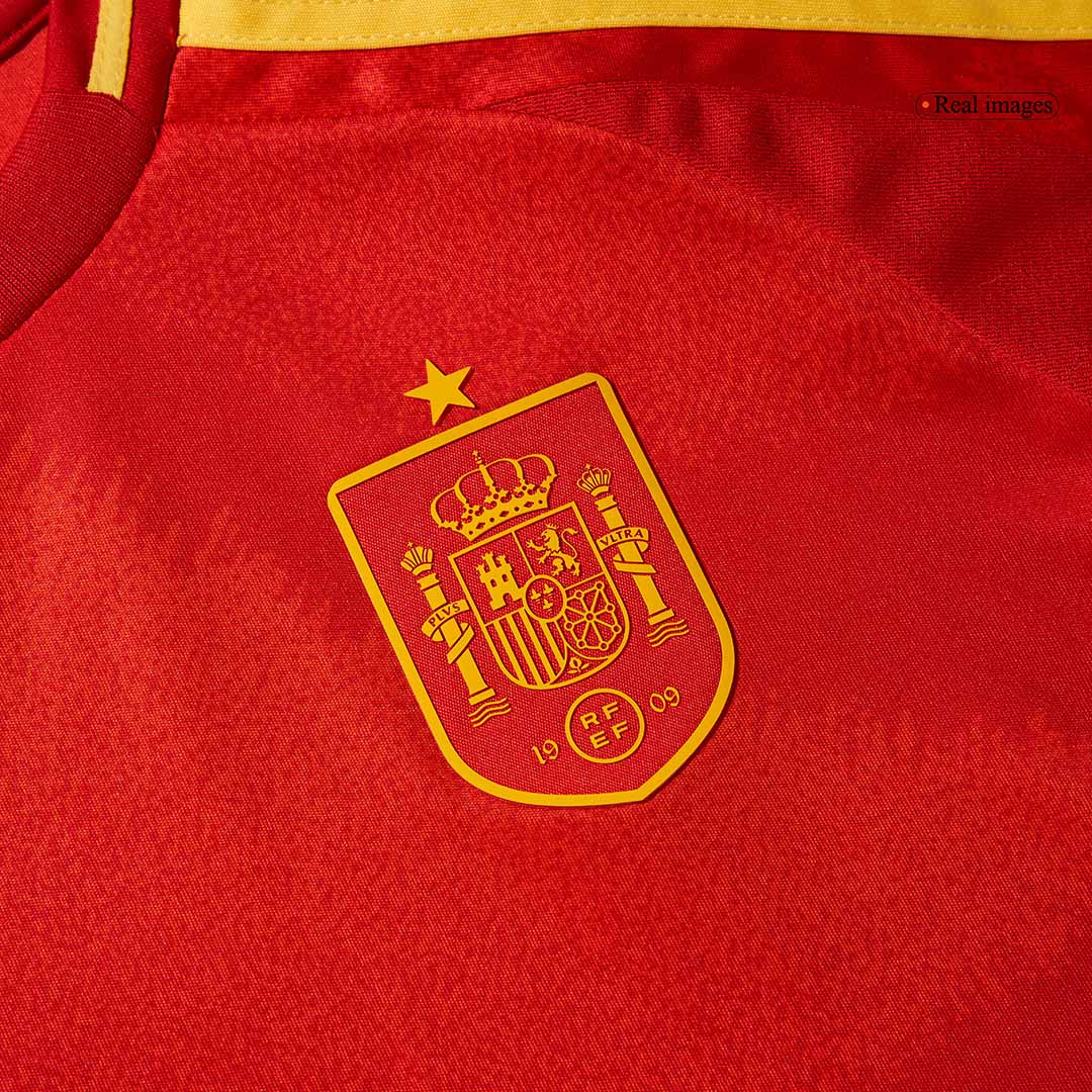 Premium Quality Kids's Spain Home Soccer Jersey Kit (Jersey+Shorts) Euro Euro - Pro Jersey Shop