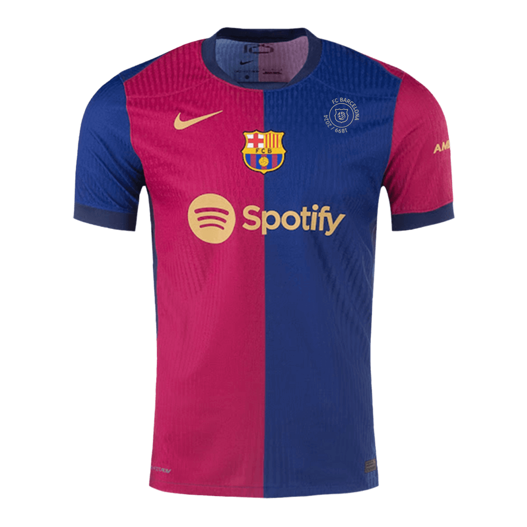 Men's Authentic Barcelona 125th Anniversary Home Soccer Jersey Shirt - Player Version - Pro Jersey Shop