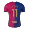 Men's Authentic RAPHINHA #11 Barcelona Home Soccer Jersey Shirt 2024/25 Spotify Logo Without Text- Player Version - Pro Jersey Shop