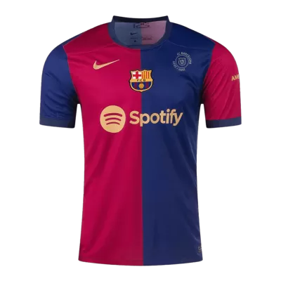 Premium Quality Men's Barcelona 125th Anniversary Home Soccer Jersey Shirt 2024/25 - Fan Version - Pro Jersey Shop