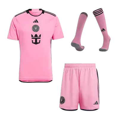 Premium Quality Men's Inter Miami CF Home Soccer Jersey Whole Kit (Jersey+Shorts+Socks) 2024/25 - Pro Jersey Shop