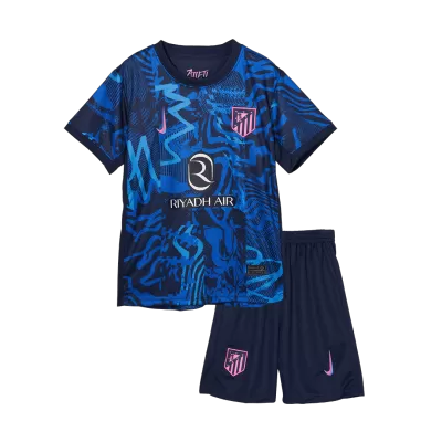 Kids Atletico Madrid Third Away Soccer Jersey Kit (Jersey+Shorts) 2024/25 - Pro Jersey Shop