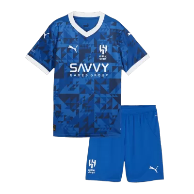 Kids Al Hilal SFC Home Soccer Jersey Kit (Jersey+Shorts) 2024/25 - Pro Jersey Shop