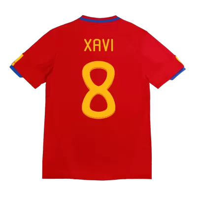 Men's Retro 2010 World Cup XAVI #8 Spain Home Soccer Jersey Shirt - Pro Jersey Shop