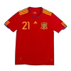 Men's Retro 2010 World Cup SILVA #21 Spain Home Soccer Jersey Shirt - Pro Jersey Shop