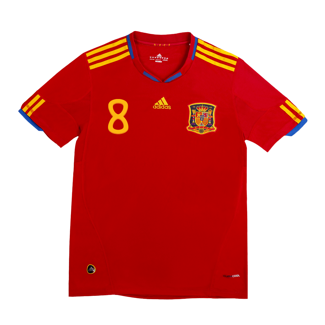 Retro 2010 World Cup XAVI #8 Spain Home Soccer Jersey - Pro Jersey Shop