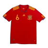 Men's Retro 2010 World Cup A. INIESTA #6 Spain Home Soccer Jersey Shirt - Pro Jersey Shop