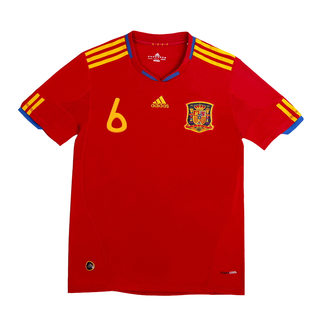 Retro 2010 World Cup A. INIESTA #6 Spain Home Soccer Jersey - Pro Jersey Shop