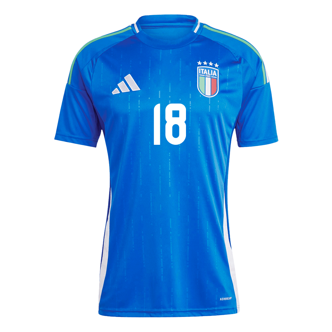 Premium Quality Men's BARELLA #18 Italy Home Soccer Jersey Shirt Euro - Fan Version - Pro Jersey Shop