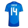 Premium Quality Men's CHIESA #14 Italy Home Soccer Jersey Shirt Euro 2024 - Fan Version - Pro Jersey Shop