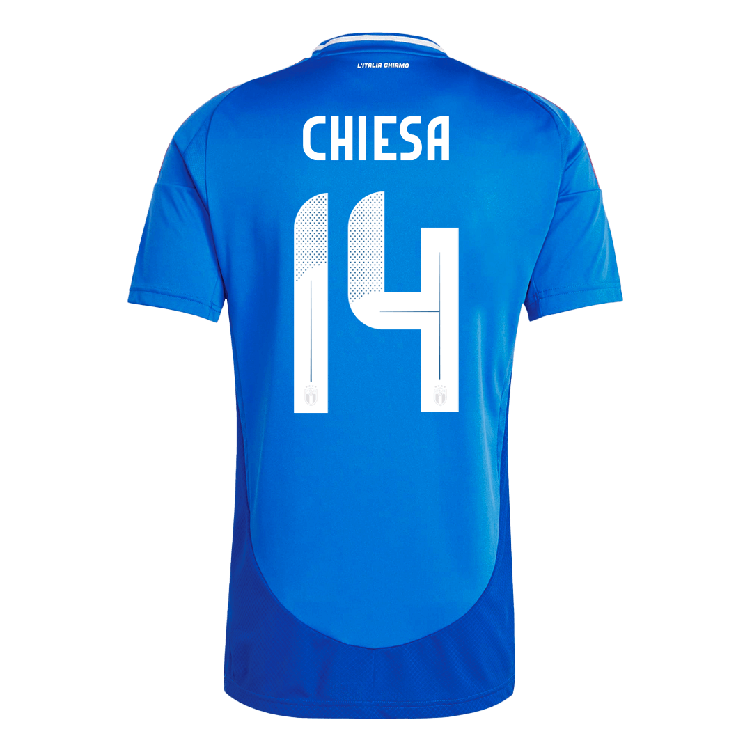 Premium Quality Men's CHIESA #14 Italy Home Soccer Jersey Shirt Euro - Fan Version - Pro Jersey Shop
