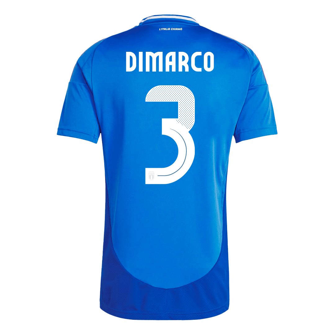Premium Quality Men's DIMARCO #3 Italy Home Soccer Jersey Shirt Euro - Fan Version - Pro Jersey Shop