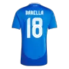 Premium Quality Men's BARELLA #18 Italy Home Soccer Jersey Shirt Euro 2024 - Fan Version - Pro Jersey Shop