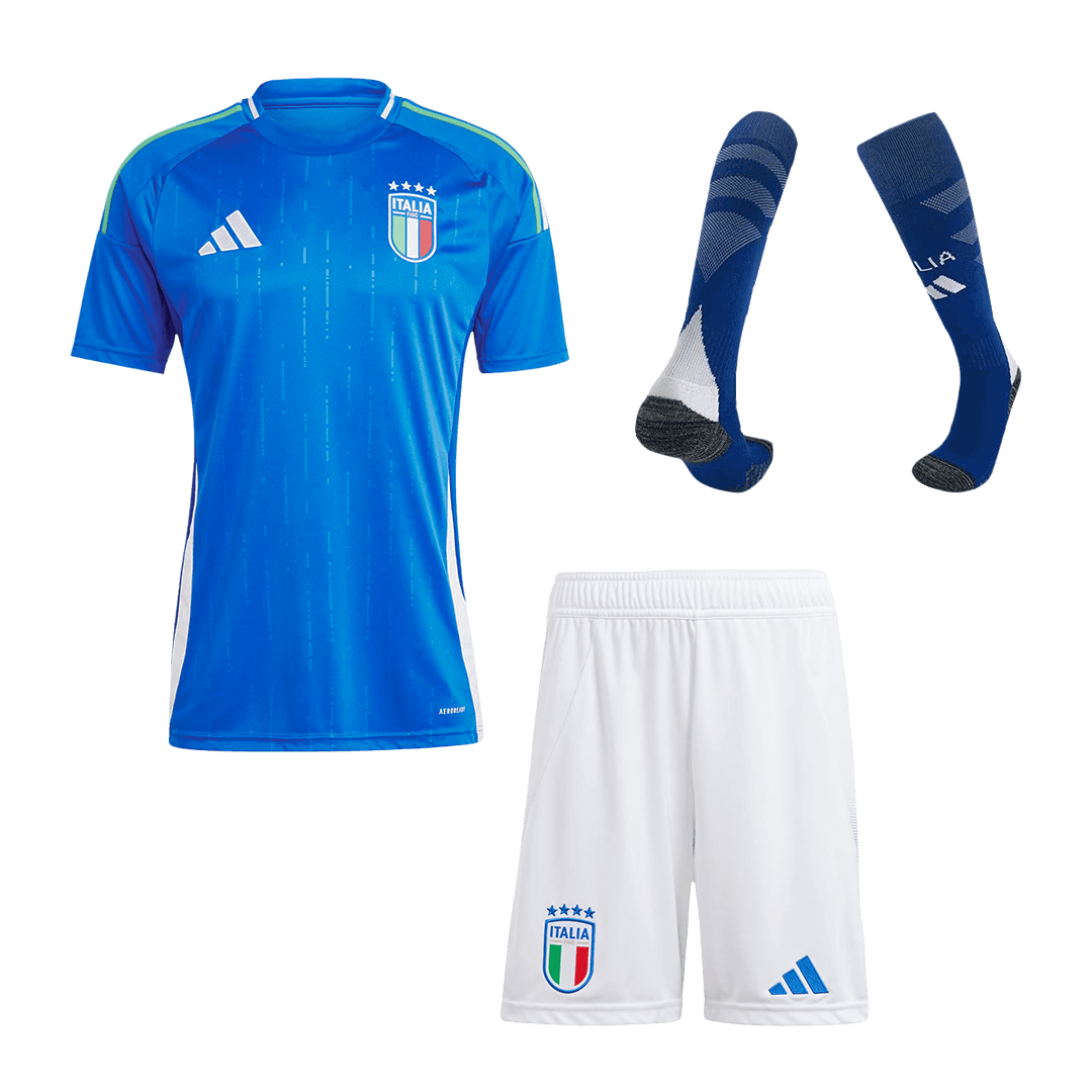 Premium Quality Men's Italy Home Soccer Jersey Whole Kit (Jersey+Shorts+Socks) Euro - Pro Jersey Shop