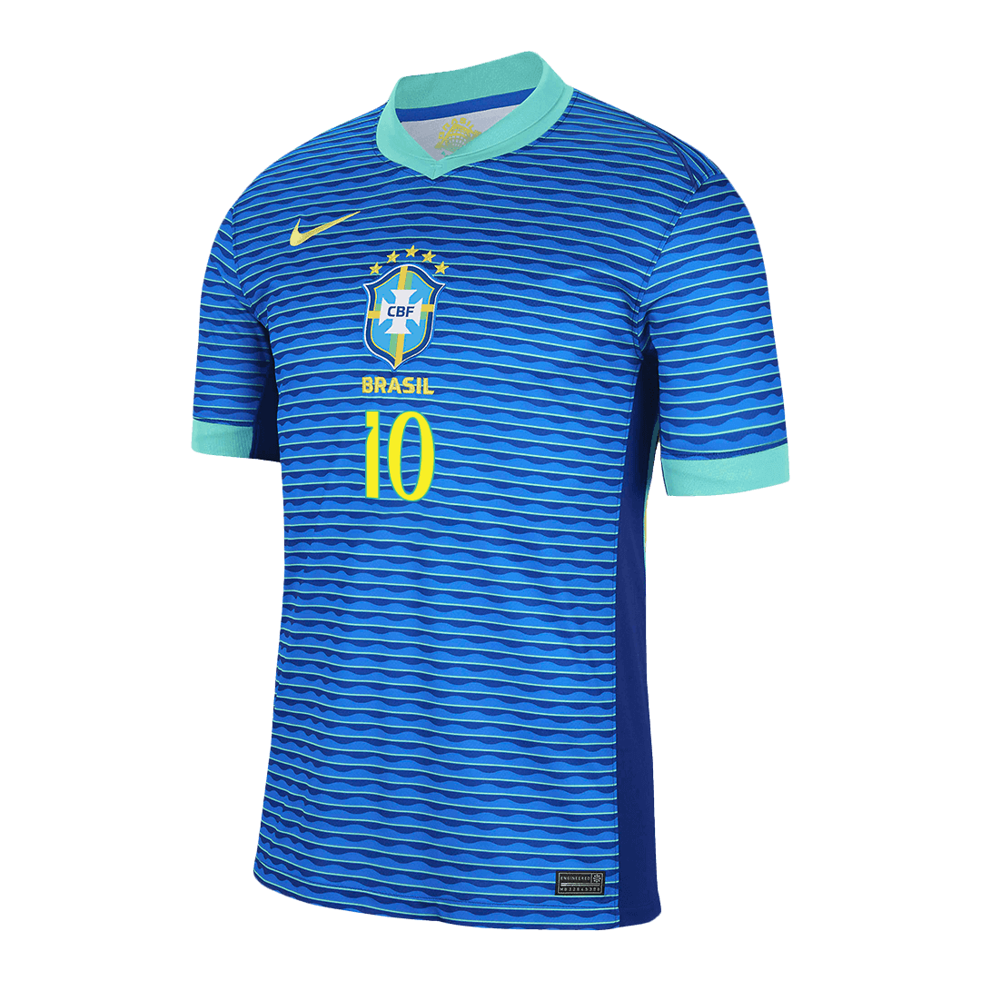 Premium Quality Men's NEYMAR JR #10 Brazil Away Soccer Jersey Shirt - Fan Version - Pro Jersey Shop