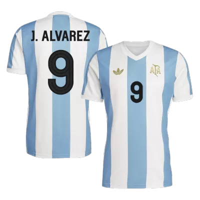 Men's J.ALVAREZ #9 Argentina 50th Anniversary Soccer Jersey Shirt 2024 - Fan Version - Pro Jersey Shop