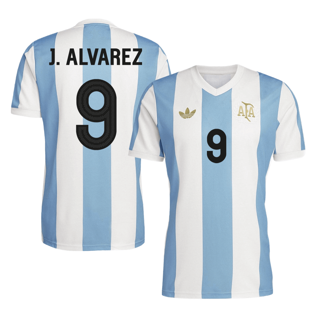 Men's J.ALVAREZ #9 Argentina 50th Anniversary Soccer Jersey Shirt - Fan Version - Pro Jersey Shop
