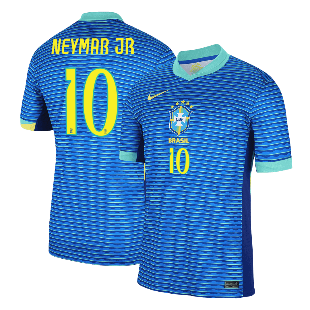 Premium Quality Men's NEYMAR JR #10 Brazil Away Soccer Jersey Shirt - Fan Version - Pro Jersey Shop