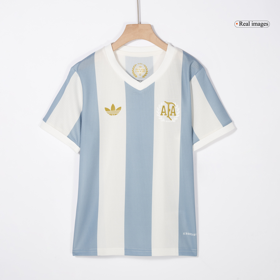 Kids Argentina 50th Anniversary Soccer Jersey Kit (Jersey+Shorts) - Pro Jersey Shop