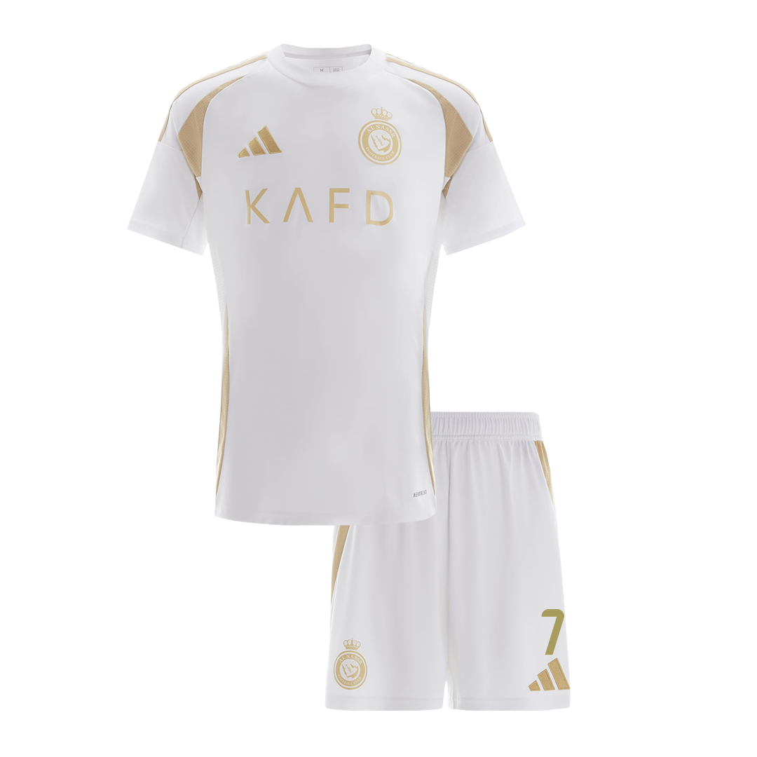 ACL Kids RONALDO #7 Al Nassr Third Away Soccer Jersey Kit (Jersey+Shorts) - Pro Jersey Shop