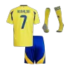 ACL Kids RONALDO #7 Al Nassr Home Soccer Jersey Kit (Jersey+Shorts+Sockes) 2024/25 - Pro Jersey Shop