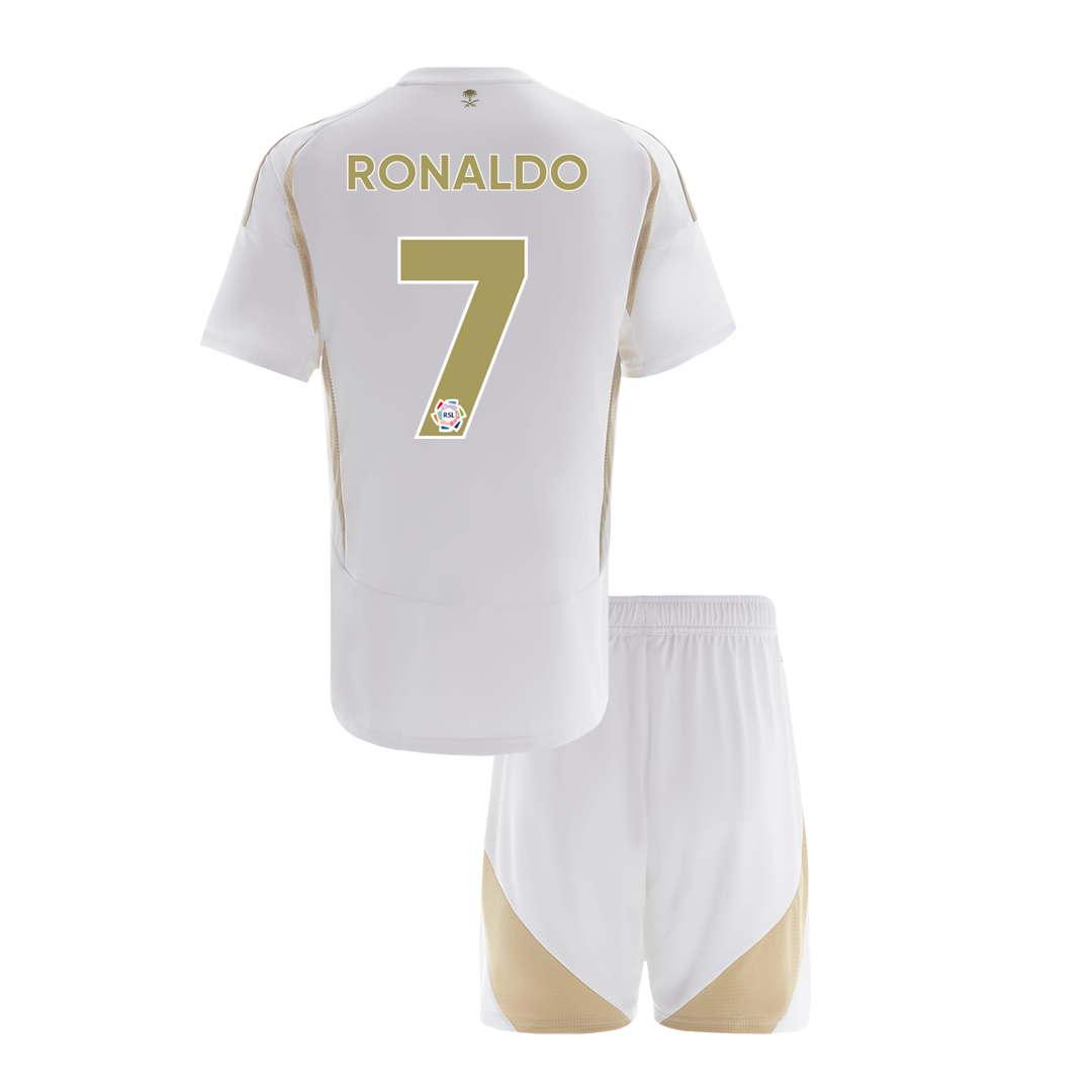 Kids RONALDO #7 Al Nassr Third Away Soccer Jersey Kit (Jersey+Shorts) - Pro Jersey Shop