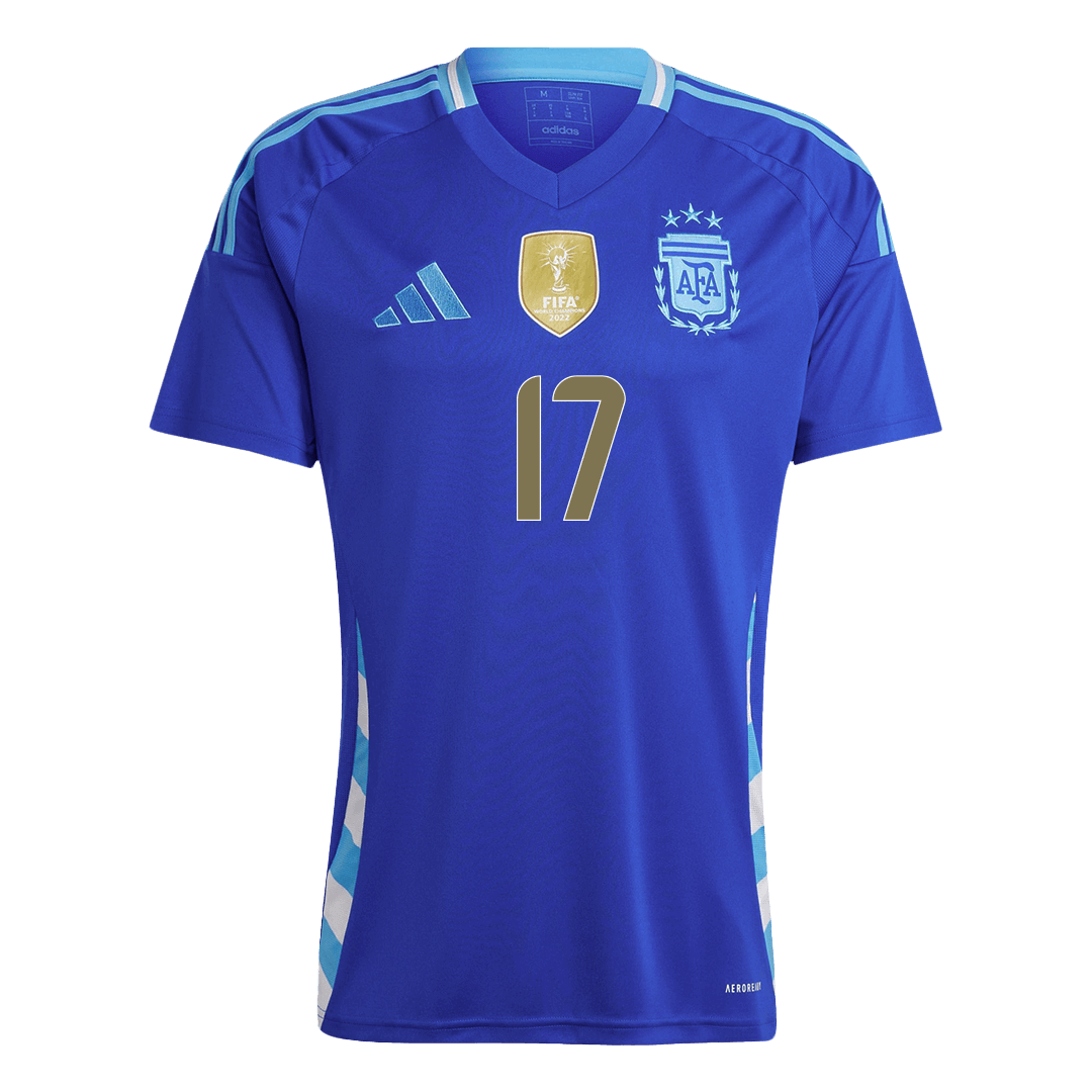Premium Quality Men's GARNACHO #17 Argentina Away Soccer Jersey Shirt - Fan Version - Pro Jersey Shop