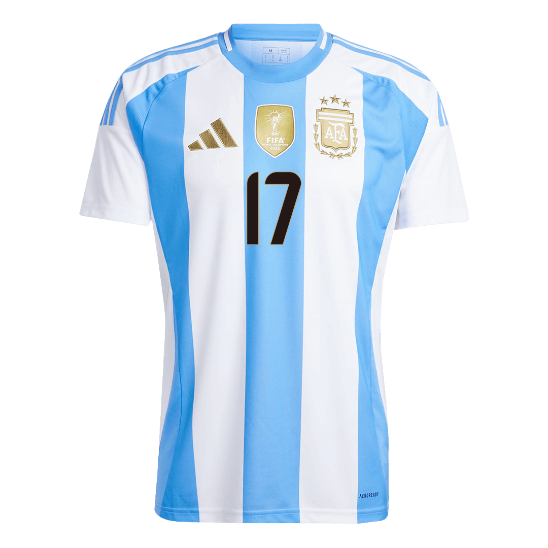 Premium Quality Men's GARNACHO #17 Argentina Home Soccer Jersey Shirt - Fan Version - Pro Jersey Shop