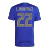 Premium Quality Men's L.MARTÍNEZ #22 Argentina Away Soccer Jersey Shirt 2024 - Fan Version - Pro Jersey Shop