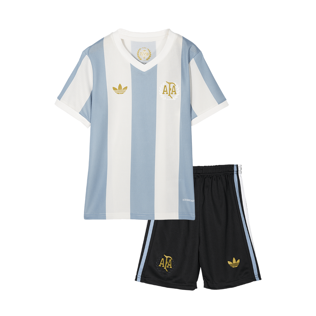 Kids Argentina 50th Anniversary Soccer Jersey Kit (Jersey+Shorts) - Pro Jersey Shop