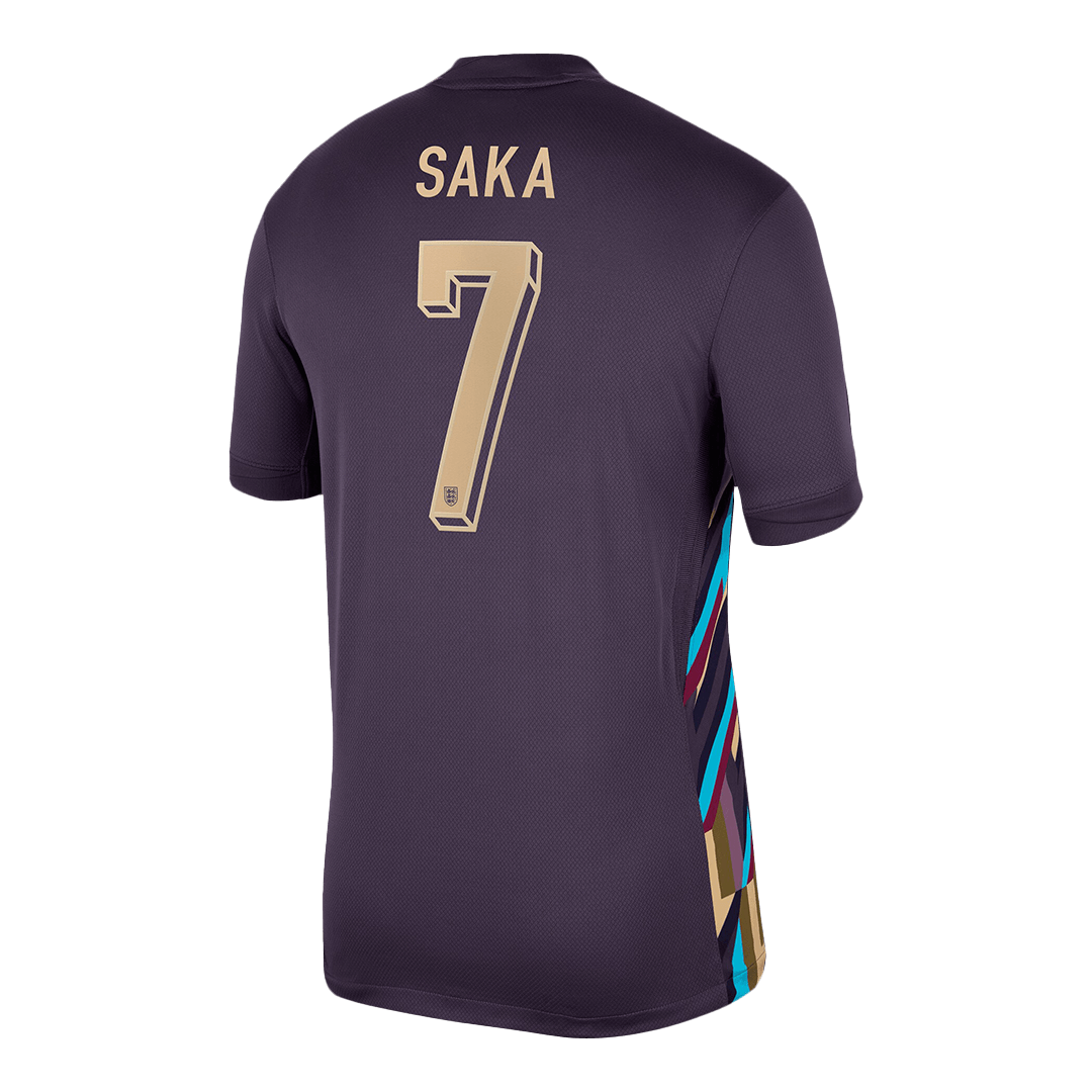 Premium Quality Men's SAKA #7 England Away Soccer Jersey Shirt Euro - Fan Version - Pro Jersey Shop