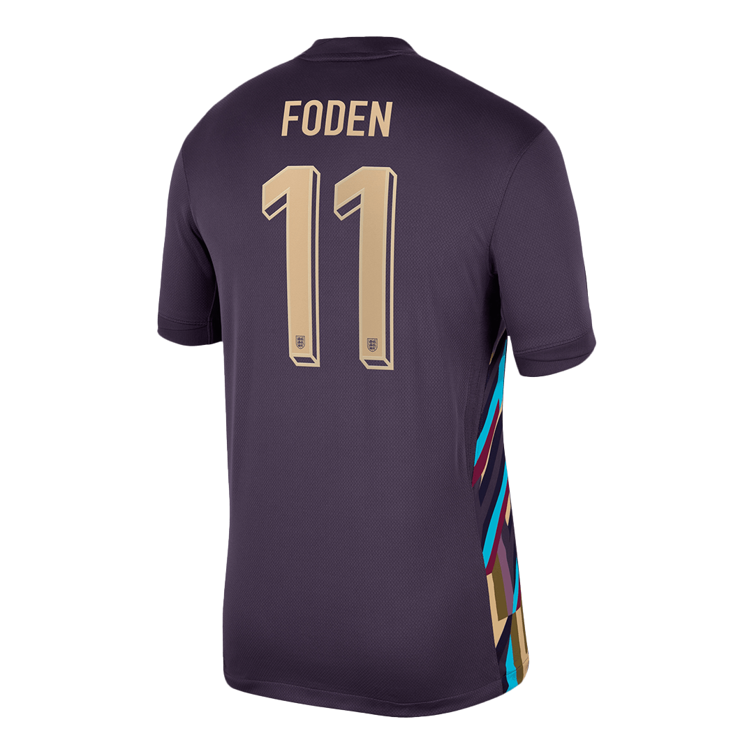 Premium Quality Men's FODEN #11 England Away Soccer Jersey Shirt Euro - Fan Version - Pro Jersey Shop