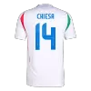 Men's Authentic CHIESA #14 Italy Away Soccer Jersey Shirt 2024 - Player Version - Pro Jersey Shop