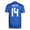 Men's Authentic CHIESA #14 Italy Home Soccer Jersey Shirt 2024 - Player Version - Pro Jersey Shop