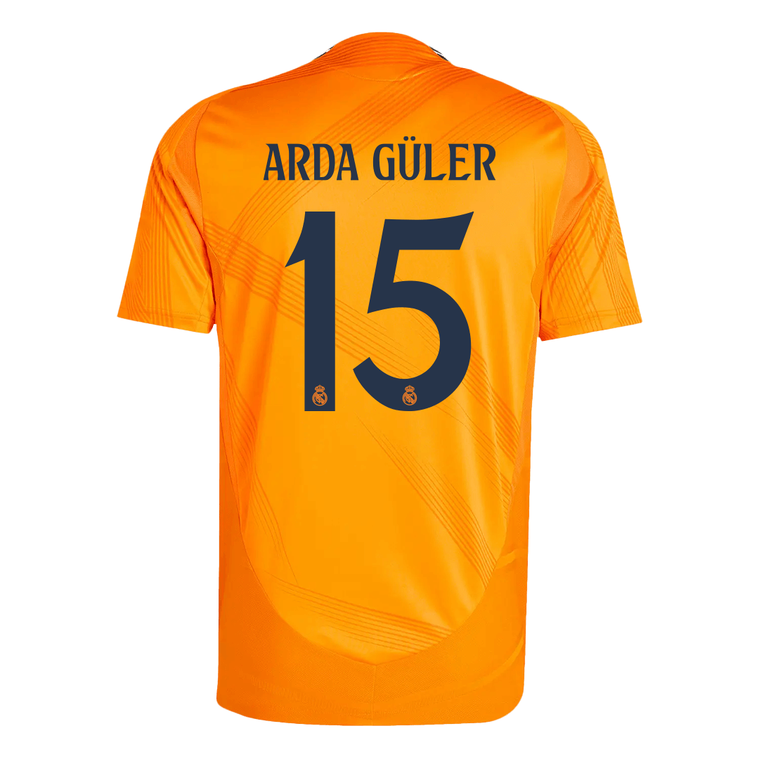 Men's Authentic ARDA GÜLER #15 Real Madrid Away Soccer Jersey Shirt - Player Version - Pro Jersey Shop