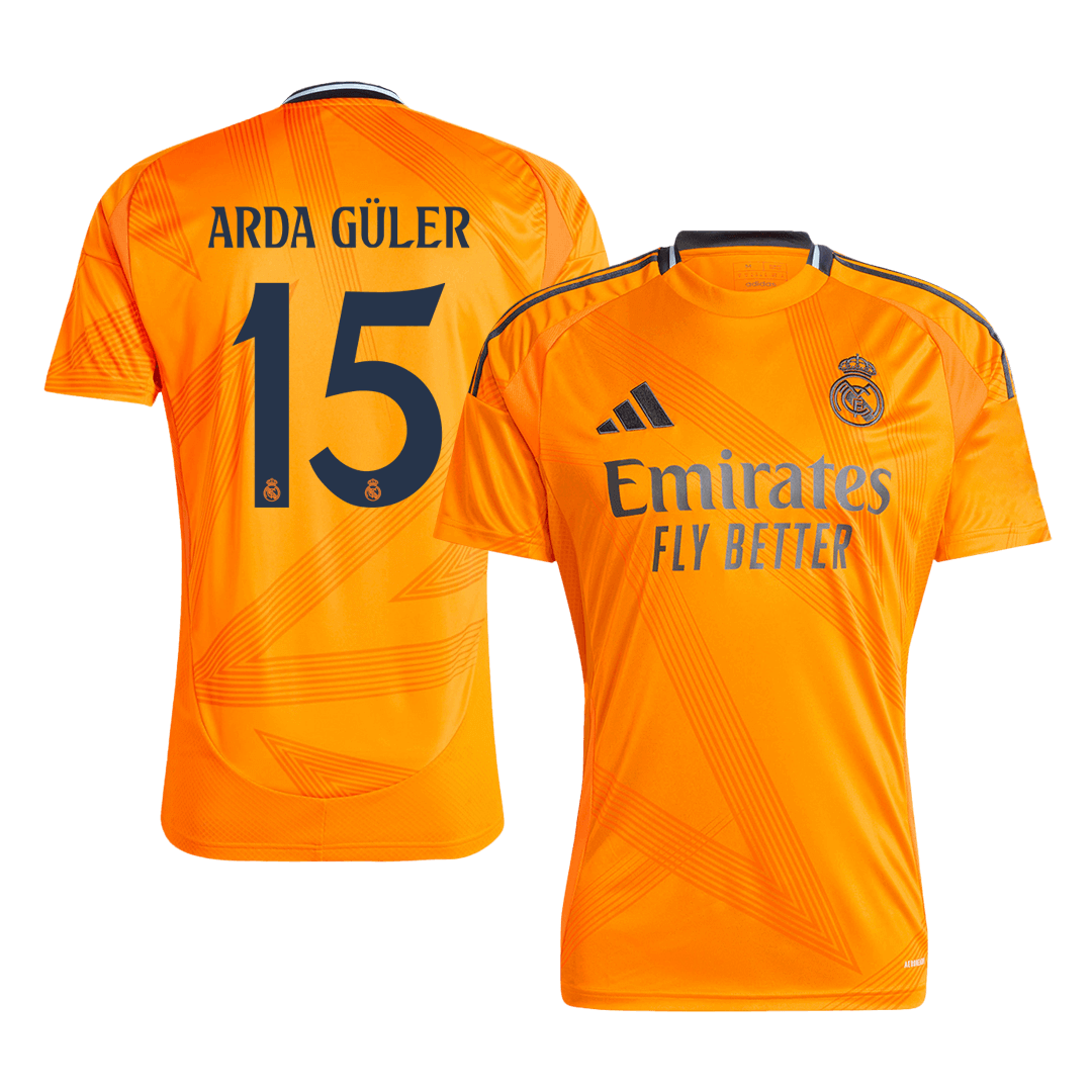 Premium Quality Men's ARDA GÜLER #15 Real Madrid Away Soccer Jersey Shirt - Fan Version - Pro Jersey Shop