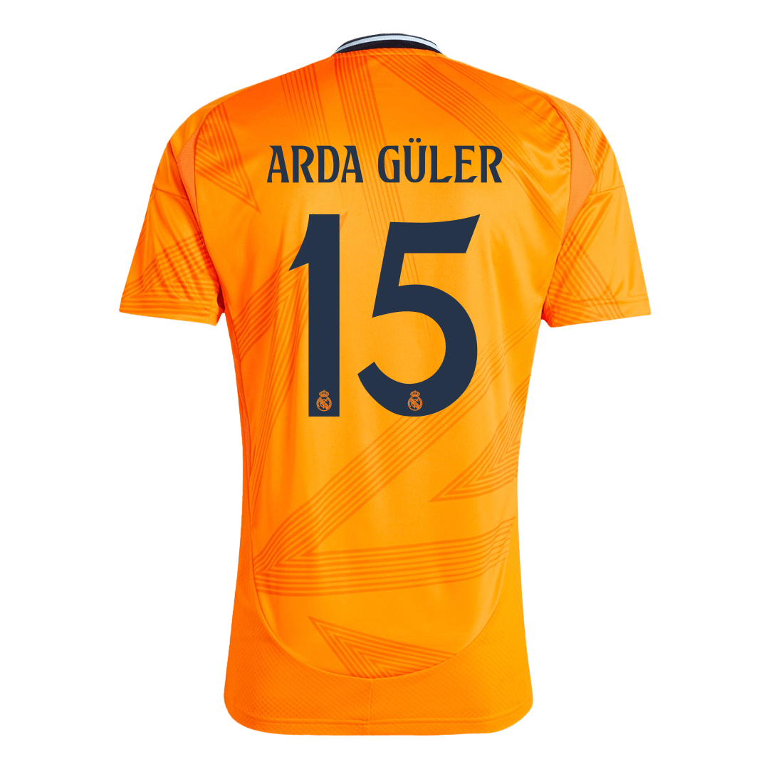 Premium Quality Men's ARDA GÜLER #15 Real Madrid Away Soccer Jersey Shirt - Fan Version - Pro Jersey Shop