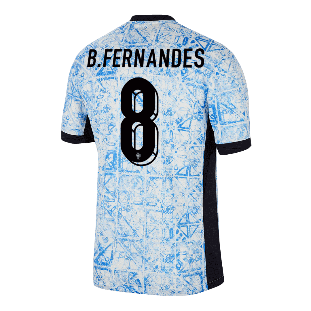 Men's B.FERNANDES #8 Portugal Away Soccer Jersey Shirt Euro - Fan Version - Pro Jersey Shop