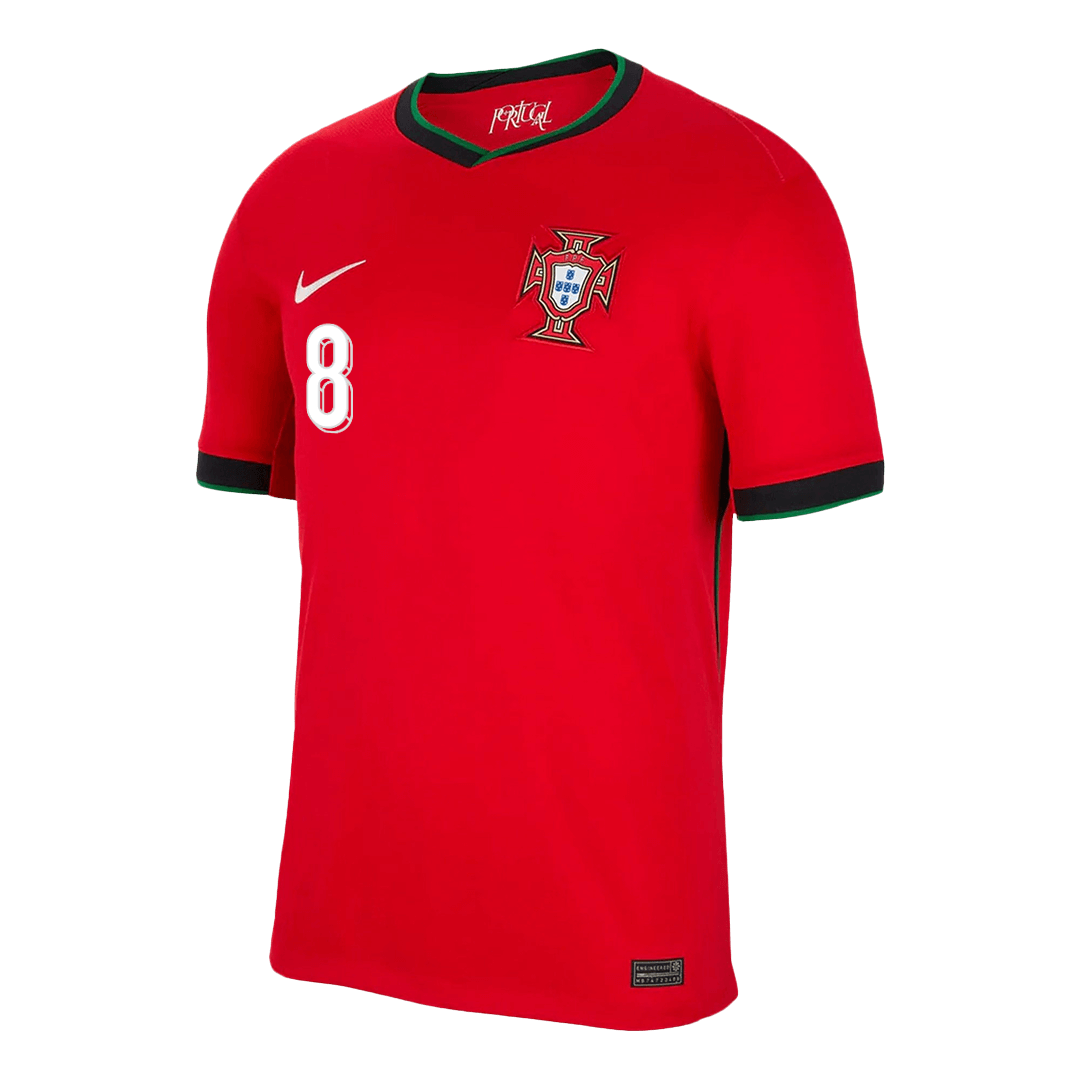 Premium Quality Men's B.FERNANDES #8 Portugal Home Soccer Jersey Shirt Euro - Fan Version - Pro Jersey Shop