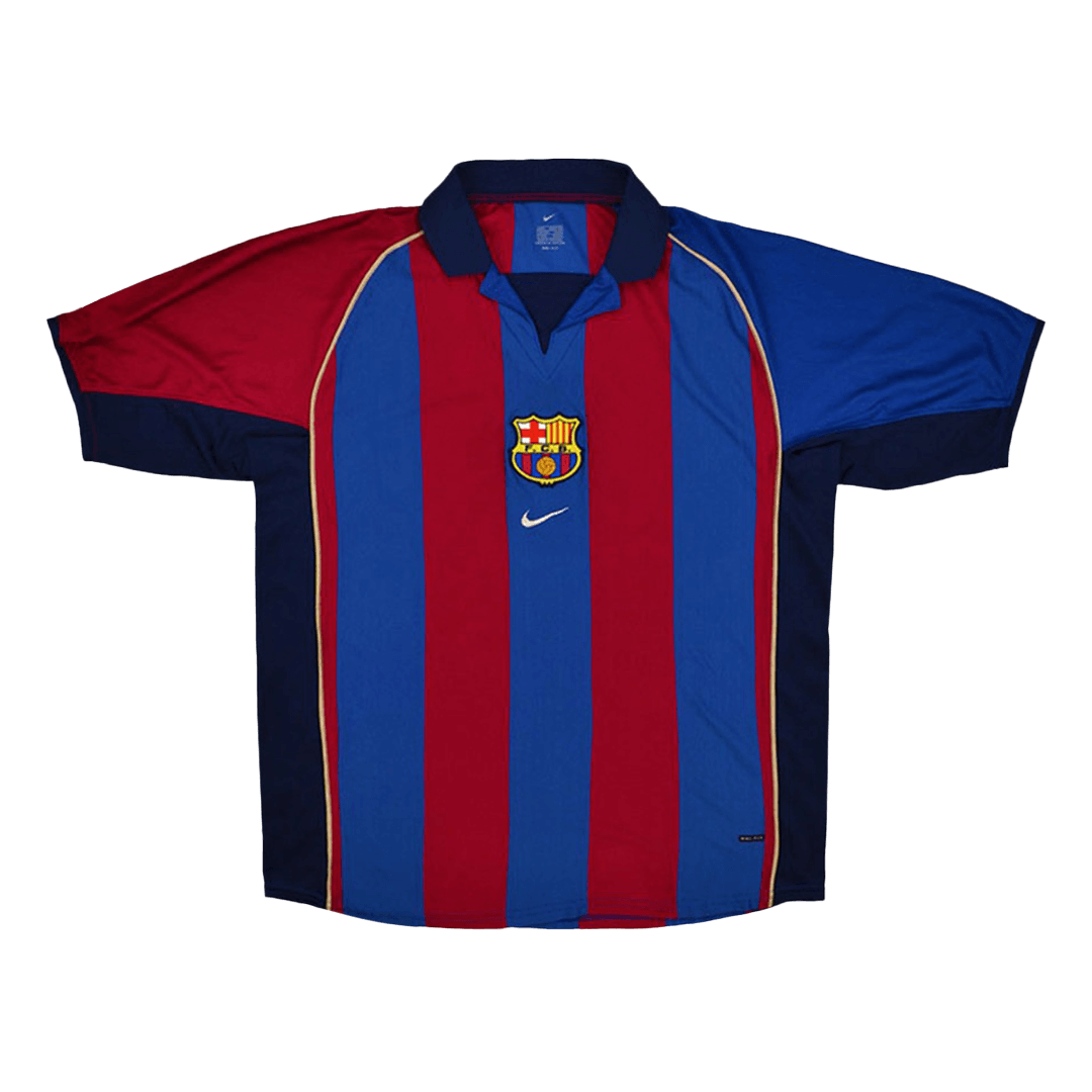 Retro 2001/02 Barcelona Home Soccer Jersey - Pro Jersey Shop