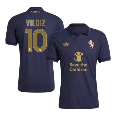 Men's Authentic YILDIZ #10 Juventus Third Away Soccer Jersey Shirt 2024/25 Save The Children Sponsor- Player Version - Pro Jersey Shop